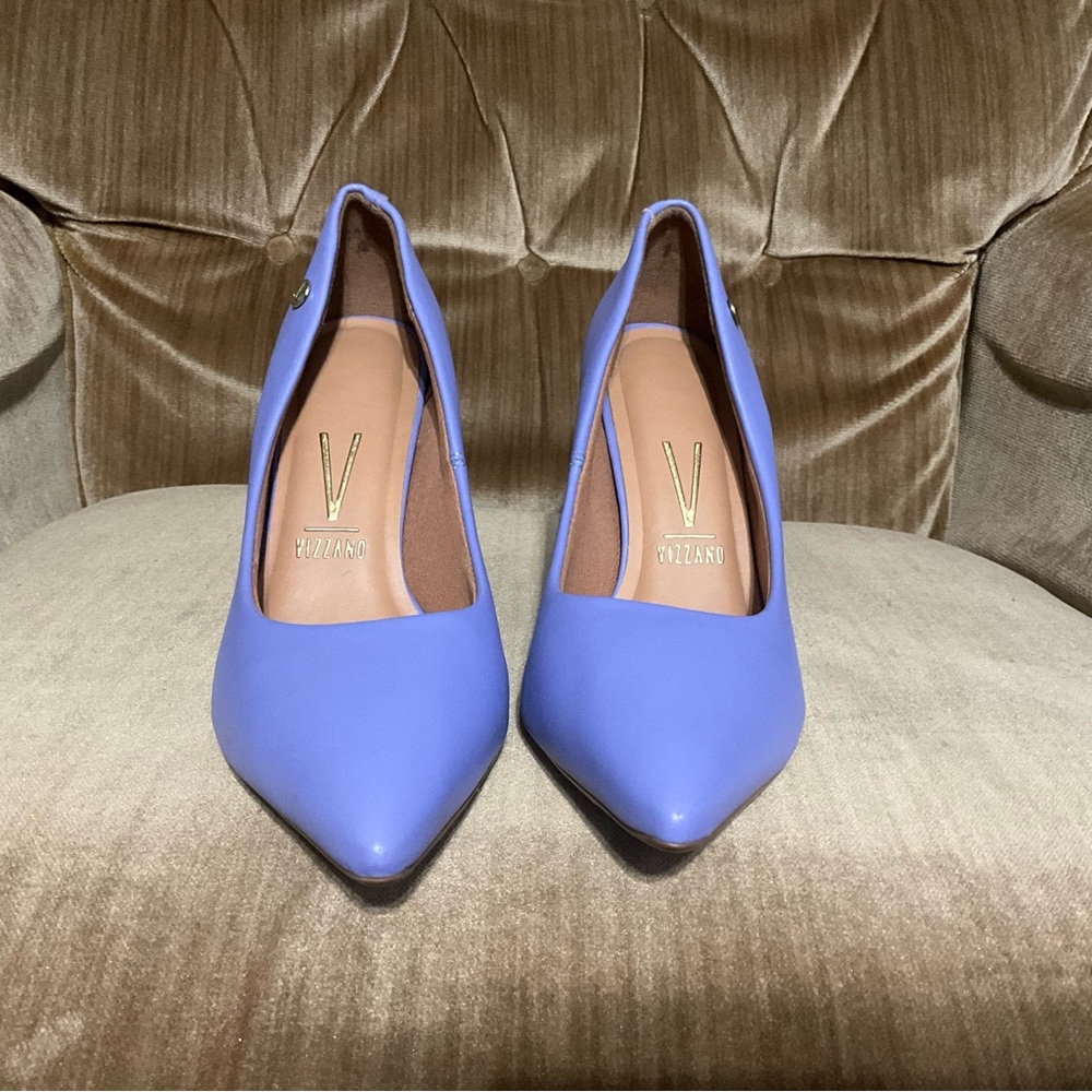 Vizzano hi heel purple Pointed Toe Heels women’s 37 / 8 - Picture 3 of 15